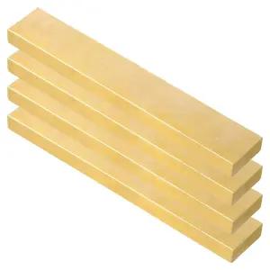 LEXININ 4 PCS 황동 플랫 바 재고 공예 수리 전기용 3/8 x 1 6 인치 직사각형 솔리드 플레이트