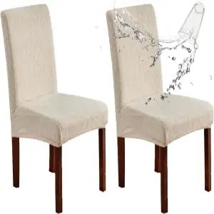 YUEANG 방수 식탁 의자 커버 식탁용 스트레치 파슨스 슬립 주방 보호 탈착식 세탁 가능
