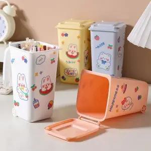 다용도 미니 데스크 휴지통 흠 사무실 탁상 쓰레기통_24749330