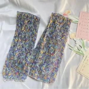 쿨토시 꽃무늬 시스루 팔토시