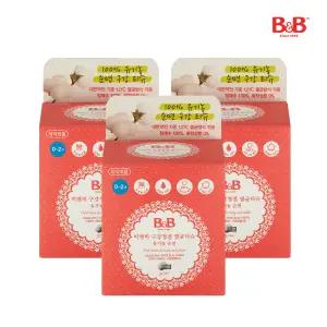 비앤비 유아 구강청결멸균티슈 유기농순면 30매X3팩