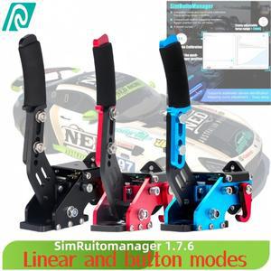 [호환품]Usb Simracing 핸드 브레이크 Pc 게임 스티어링 휠 용 기계식 드리프트 Sim Racing 조종석 El 레버