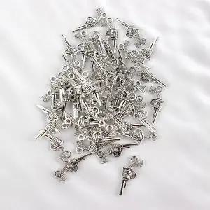 [골드스마일]실버리볼버 리볼버 실버 목걸이 키링 액세서리 펜던트 부자재