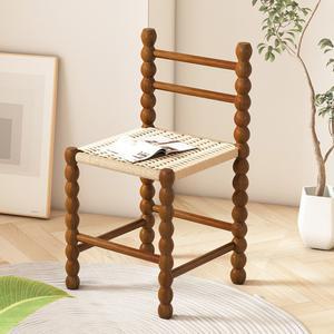 식탁의자 라탄 등받이 디자인 플라스틱 소형 식당 호두나무 가구 거실 A타입 특이한