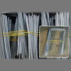 잡초매트고정핀 제초매트 U자형 철고정핀 15cm 20개