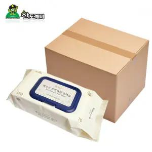 슈마켓 베스토프리미엄 물티슈70매 캡형 한박스 10개입