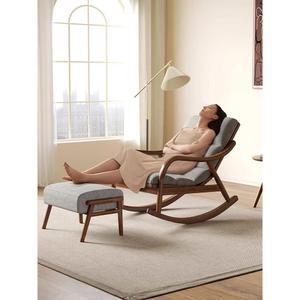 수유의자 거실의자 안락한의자 의자 면/린넨 호텔 흔들 다크블루 사무실 무중력 발코니