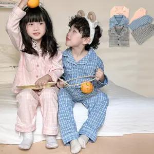 포근체크 아동 홈웨어 수면잠옷 파자마 205903