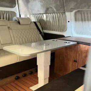 캠핑카 높이조절 테이블 탁자 카라반 유압식 트레일러