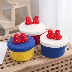 미니리본 패브릭로프 기저귀바구니 205521