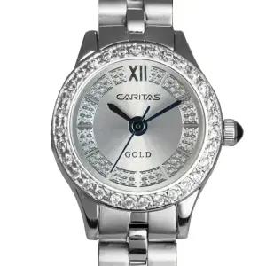 카리타스 큐빅 보석 원형 여자 선물 명품 예물 고급 팔찌 메탈 손목 시계 / C14000WF