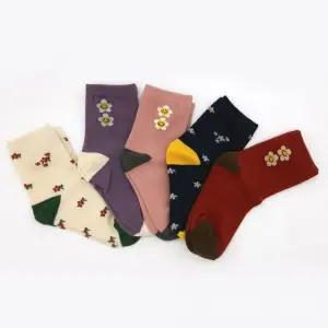 아동 여아 꽃무늬 플라워 예쁜 양말 5켤레 세트 유아 어린이 사계절 스포츠 가을 겨울