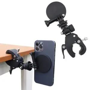 휴대폰 마그네틱 홀더 집게 거치대 오토바이 핸들 바 맥세이프 호환