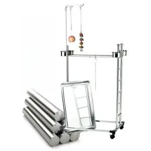 앵무새 횟대 스탠드 조류 이동식 놀이터 스테인리스 모이통 발톱갈이 그네 탁상용