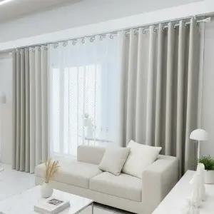 [지나송]노아 암막커튼+코디커튼+커튼봉 (중형)