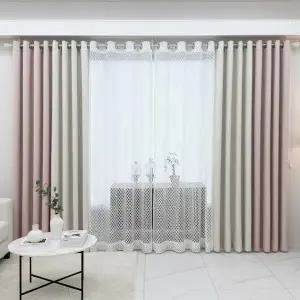 [지나송]노아 암막커튼+코디커튼+커튼봉 (특대형)