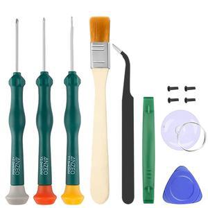 스위치용 트라이윙 드라이버, 핀셋으로 조이콘 조이스틱 교체용 전문 수리 도구 키트, 프라이 바 및 석션