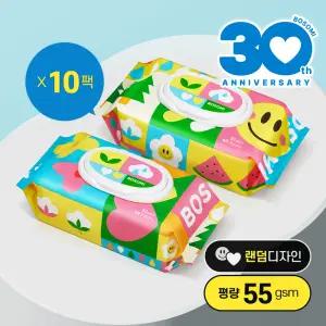 보솜이 아기 물티슈 펀앤플레이 라이트 캡형 60매 20팩 10팩 택1