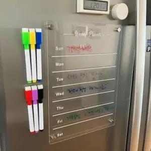 메모보드 냉장고 아크릴보드 자석 마그네틱 스케줄
