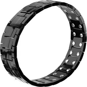 폴단 남성용 3배 파워 마그네틱 팔찌 접이식 걸쇠 길이 조절 가능 선물 상자 크기 도구 포함 6200 가우스