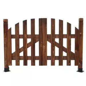 방부목 대문 야외 목재 정원문 별장 울타리 펜션