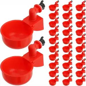세딜리스 30팩 닭 물컵 자동 음용컵 3/8인치 실 가금류 오리 새 튀르키예 토끼용 물 공급기 컵.