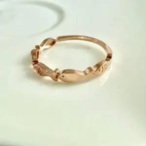 30대여성 이음 물고기 반지 로즈골드 14k 20호
