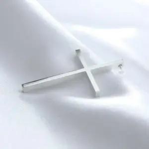 실버 십자가 목걸이 남자 여자 은목걸이 은목걸이