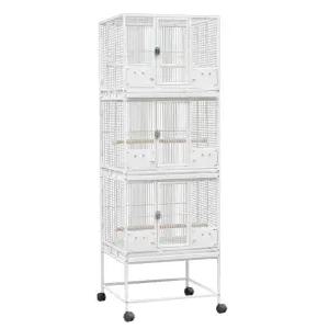 대형 새장 새집 철재 3단 앵무새 사육장 케이지 하우스