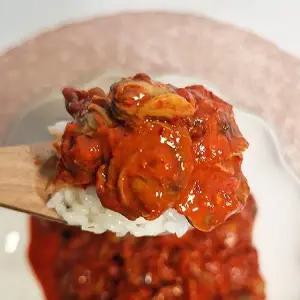 [자연맛남]탱글 순살 양념 꼬막장 400g+400g