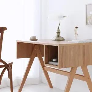 [마이모노샵][마이모노샵] 오픈형 수납 원목 우드 감성 아이방 서재 책상 회의실 (17054238)