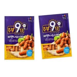 목우촌 주부9단 비엔나 소시지 450g 2개