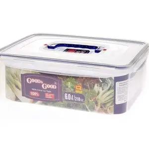 굿앤굿 핸드형 직밀폐 6L 밀폐용기 보관용기 김치통