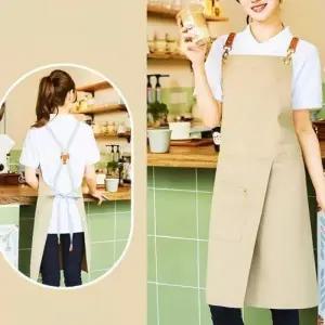 다용도 방수 앞치마 플로리스트 앞트임 앞치마 주방 카페 요리 미술