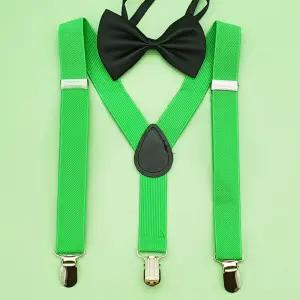 컬러 멜빵 어린이용 초록