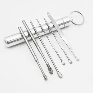 휴대용 스텐 귀이개 세트 실버