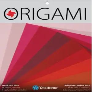 야스토모 오리가미 퓨어 레드 9가지 색상 36장