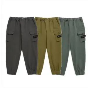 내셔널지오그래픽 키즈 어드벤처 카고 컴포터블 조거 팬츠 면바지 K233UPT220-GR 215437