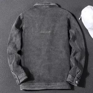 봄 가을 캐주얼 남성용 청 청자켓 코트 멋스러운 터틀넥 자켓 빅사이즈 뚱보 상의 원픽3