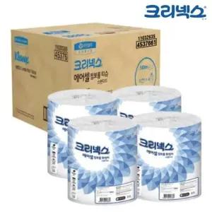 화장실화장지 크리넥스 점보롤 화장지 에어셀 스탠다드140 12롤