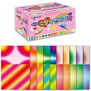 TG153 종이학 접이식 색종이 1000장 (1pk 랜덤)