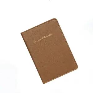 여권케이스 브라운 지폐 금박 커버 가족