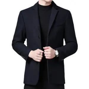 님성 데일리 정장자켓 정장 자켓 캐주얼 추동 솔리드 칼라 양털 단추형 쇼트 코트 다올4