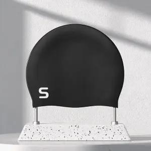 실리콘 수영 모자 스윔캡 수영용품 방수 스포티 디자인 WFLOOZI
