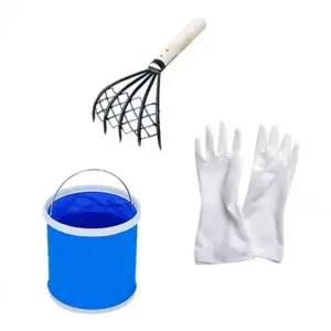 조개 GV00SP36 호미 바지락 체험 세트 물통 고무장갑 해루질