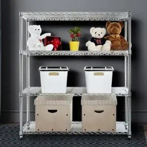 450x1200x1500 4단/국산산업용 철제벽선반 스텐드선반