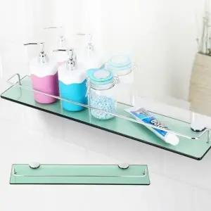 LHS 일자선반 욕실 벽선반 강화유리 화장실 욕실용품