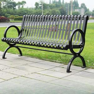 잔디밭 철제의자 공원벤치 조경 펜션 공원 원형 일자형우드 평의자