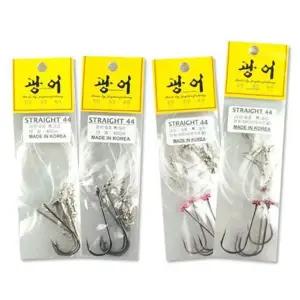 씨타임 UX65XL66 국산 광어채비 스트레이트훅 광어다운샷