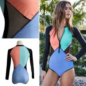 시스루콤비네이션수트 QO82UO44 수영복 래쉬가드 수영 비키니